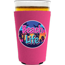 Load image into Gallery viewer, Beach Life Pint Glass Coolie