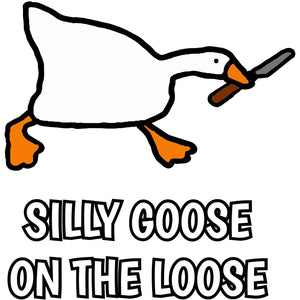 Silly Goose On The Loose Vinyl Sticker 5 Inch, Indoor/Outdoor