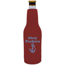 Load image into Gallery viewer, Ahoy Fuckers Beer Bottle Coolie