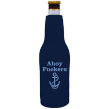 Load image into Gallery viewer, Ahoy Fuckers Beer Bottle Coolie