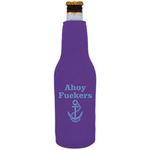 Load image into Gallery viewer, Ahoy Fuckers Beer Bottle Coolie