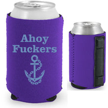Load image into Gallery viewer, Ahoy Fuckers Magnetic Can Coolie