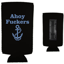 Load image into Gallery viewer, Ahoy Fuckers Magnetic Slim Can Coolie