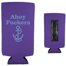Load image into Gallery viewer, Ahoy Fuckers Magnetic Slim Can Coolie