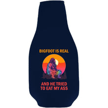 Load image into Gallery viewer, Bigfoot is Real Beer Bottle Coolie