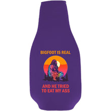 Load image into Gallery viewer, Bigfoot is Real Beer Bottle Coolie