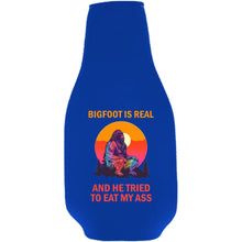 Load image into Gallery viewer, Bigfoot is Real Beer Bottle Coolie
