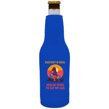 Load image into Gallery viewer, Bigfoot is Real Beer Bottle Coolie