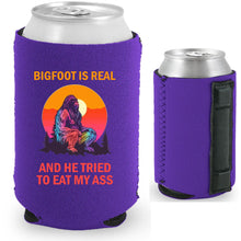 Load image into Gallery viewer, Bigfoot is Real Magnetic Can Coolie
