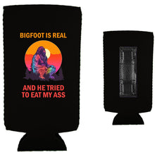 Load image into Gallery viewer, Bigfoot is Real Magnetic Slim Can Coolie