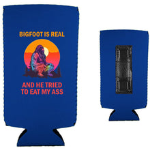 Load image into Gallery viewer, Bigfoot is Real Magnetic Slim Can Coolie