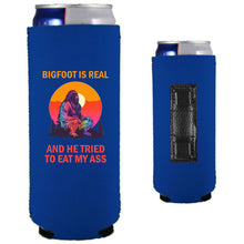 Load image into Gallery viewer, Bigfoot is Real Magnetic Slim Can Coolie