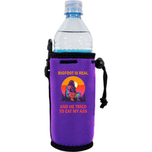 Load image into Gallery viewer, Bigfoot is Real Water Bottle Coolie
