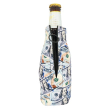 Load image into Gallery viewer, Money Pattern Zipper Bottle Coolie