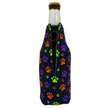 Load image into Gallery viewer, Dog Paws Pattern Zipper Bottle Coolie