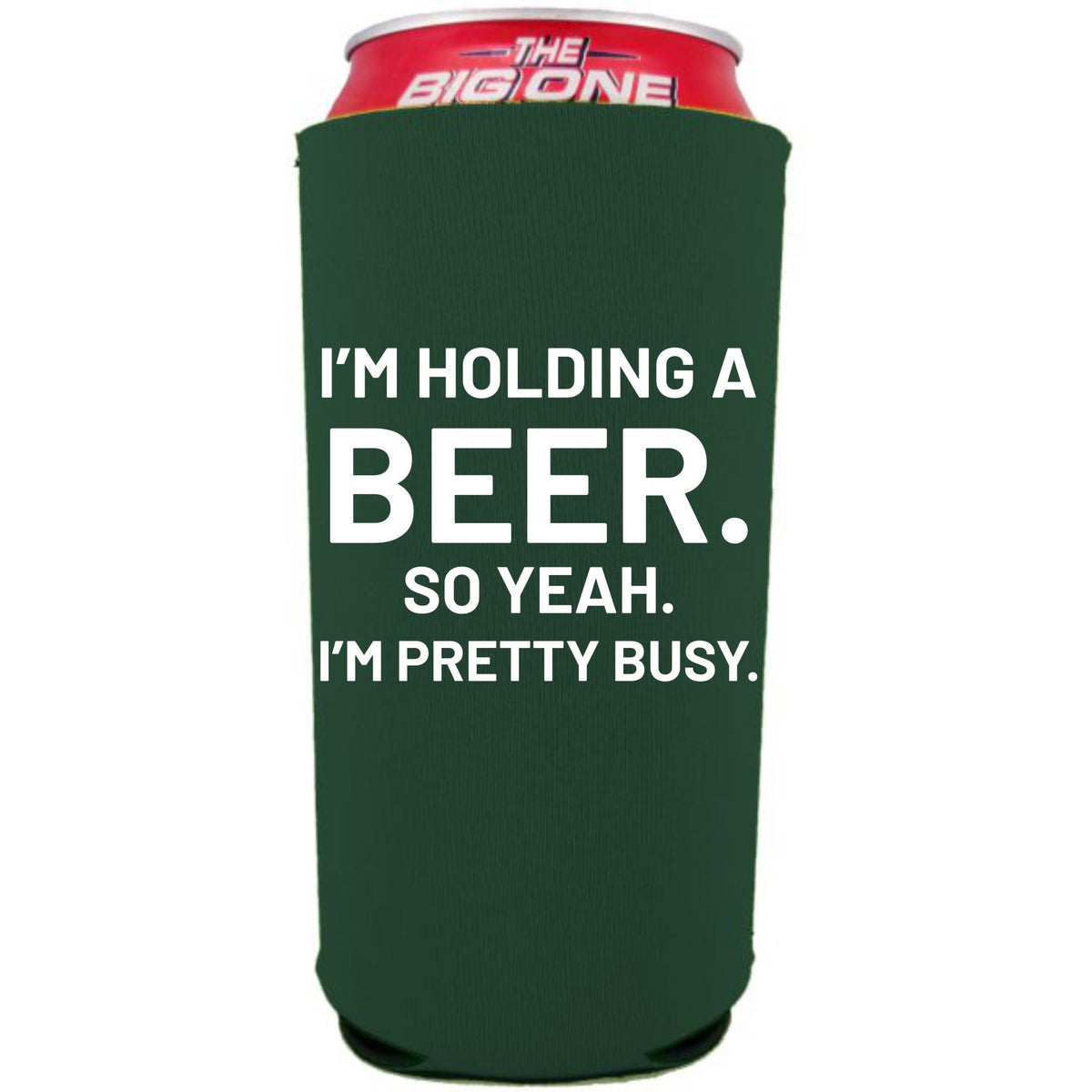 http://cooliejunction.com/cdn/shop/files/holding-a-beer-busy-24oz-can-koozie-dark-green_1200x1200.jpg?v=1685390625
