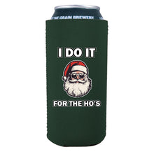Load image into Gallery viewer, I Do It For The Ho's Santa 16 oz. Can Coolie