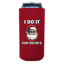 Load image into Gallery viewer, I Do It For The Ho's Santa 16 oz. Can Coolie
