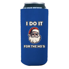 Load image into Gallery viewer, I Do It For The Ho's Santa 16 oz. Can Coolie