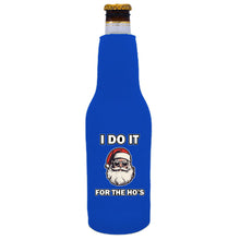 Load image into Gallery viewer, I Do It For The Ho's Santa Beer Bottle Coolie