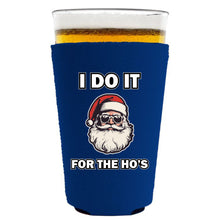 Load image into Gallery viewer, I Do It For The Ho's Santa Pint Glass Coolie