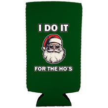 Load image into Gallery viewer, I Do It For The Ho's Santa Slim Can Coolie