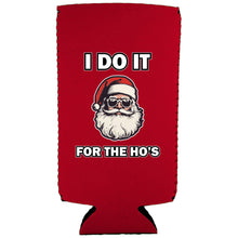 Load image into Gallery viewer, I Do It For The Ho's Santa Slim Can Coolie