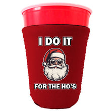 Load image into Gallery viewer, I Do It For The Ho's Santa Party Cup Coolie