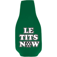 Load image into Gallery viewer, Le Tits Now (Let It Snow) Beer Bottle Coolie