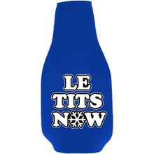 Load image into Gallery viewer, Le Tits Now (Let It Snow) Beer Bottle Coolie