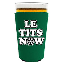 Load image into Gallery viewer, Le Tits Now (Let It Snow) Pint Glass Coolie