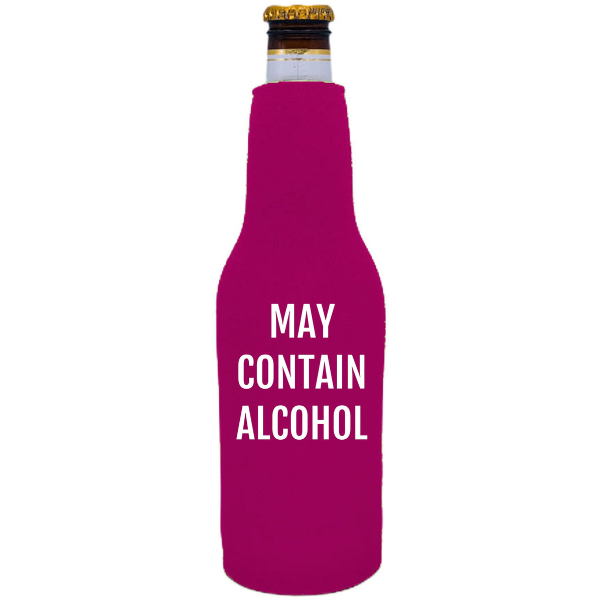 May Contain Alcohol Beer Bottle Coolie Coolie Junction