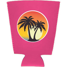 Load image into Gallery viewer, Palm Tree Sunset Pint Glass Coolie
