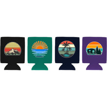 Load image into Gallery viewer, Retro Outdoor Designs Can Coolie 4 Pack