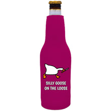 Load image into Gallery viewer, Silly Goose on the Loose Beer Bottle Coolie
