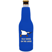 Load image into Gallery viewer, Silly Goose on the Loose Beer Bottle Coolie