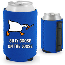 Load image into Gallery viewer, Silly Goose on the Loose Magnetic Can Coolie