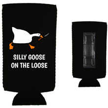 Load image into Gallery viewer, Silly Goose on the Loose Magnetic Slim Can Coolie
