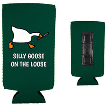 Load image into Gallery viewer, Silly Goose on the Loose Magnetic Slim Can Coolie