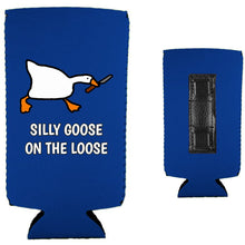 Load image into Gallery viewer, Silly Goose on the Loose Magnetic Slim Can Coolie