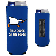Load image into Gallery viewer, Silly Goose on the Loose Magnetic Slim Can Coolie