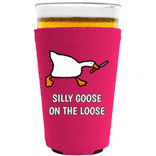 Load image into Gallery viewer, Silly Goose on the Loose Pint Glass Coolie