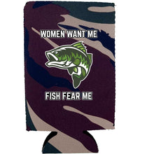 Load image into Gallery viewer, Women Want Me Fish Fear Me 16 oz. Can Coolie