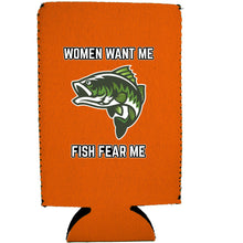 Load image into Gallery viewer, Women Want Me Fish Fear Me 16 oz. Can Coolie