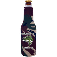 Load image into Gallery viewer, Women Want Me Fish Fear Me Beer Bottle Coolie