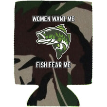 Load image into Gallery viewer, Women Want Me Fish Fear Me Magnetic Can Coolie