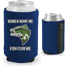 Load image into Gallery viewer, Women Want Me Fish Fear Me Magnetic Can Coolie