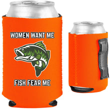 Load image into Gallery viewer, Women Want Me Fish Fear Me Magnetic Can Coolie