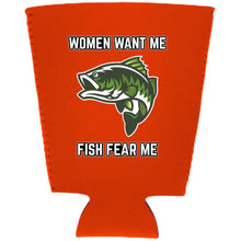 Load image into Gallery viewer, Women Want Me Fish Fear Me Pint Glass Coolie