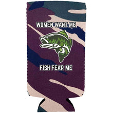 Load image into Gallery viewer, Women Want Me Fish Fear Me Slim Can Coolie